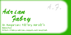 adrian fabry business card